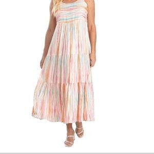 Colorful Stripe Tiered Sundress